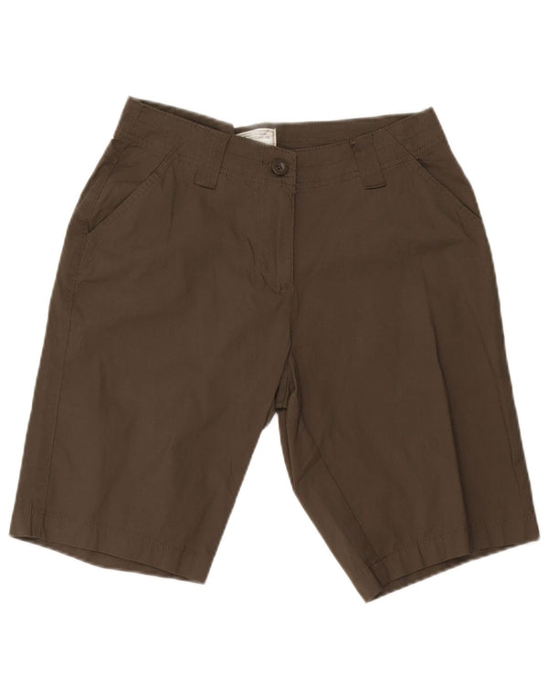 Mountain Warehouse Womens Chino Shorts UK 10 Small W30 Khaki Cotton