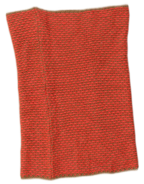 Gap Womens Knit Strapless Top One Size Orange Striped Acrylic