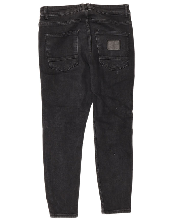 Zara Mens Skinny Jeans EU 40 Medium W31 L26 Black Cotton