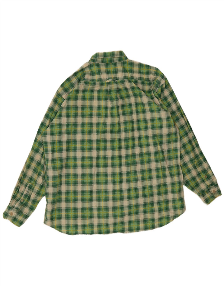 O'Neill Mens Shirt Medium Green Check Cotton