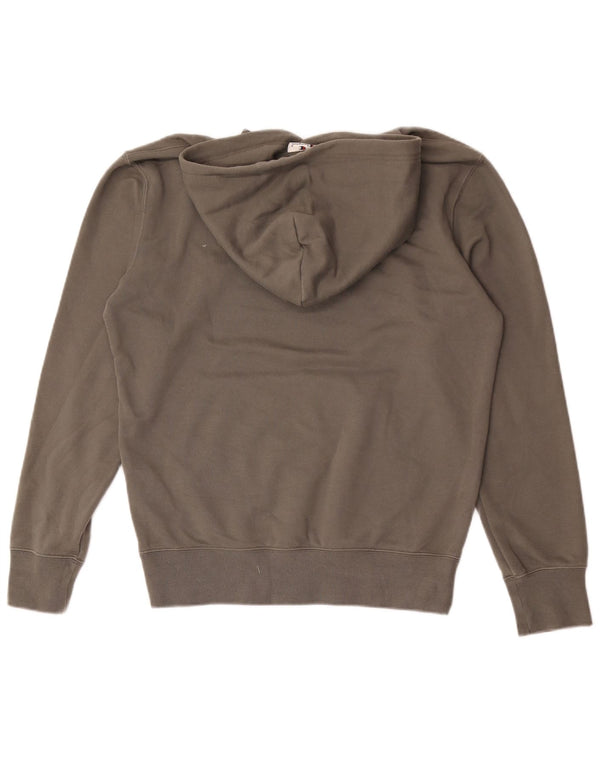 CHAMPION Mens Graphic Hoodie Jumper Medium Khaki Cotton