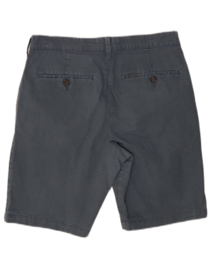 Marks & Spencer Mens Chino Shorts W30 Medium Blue Cotton