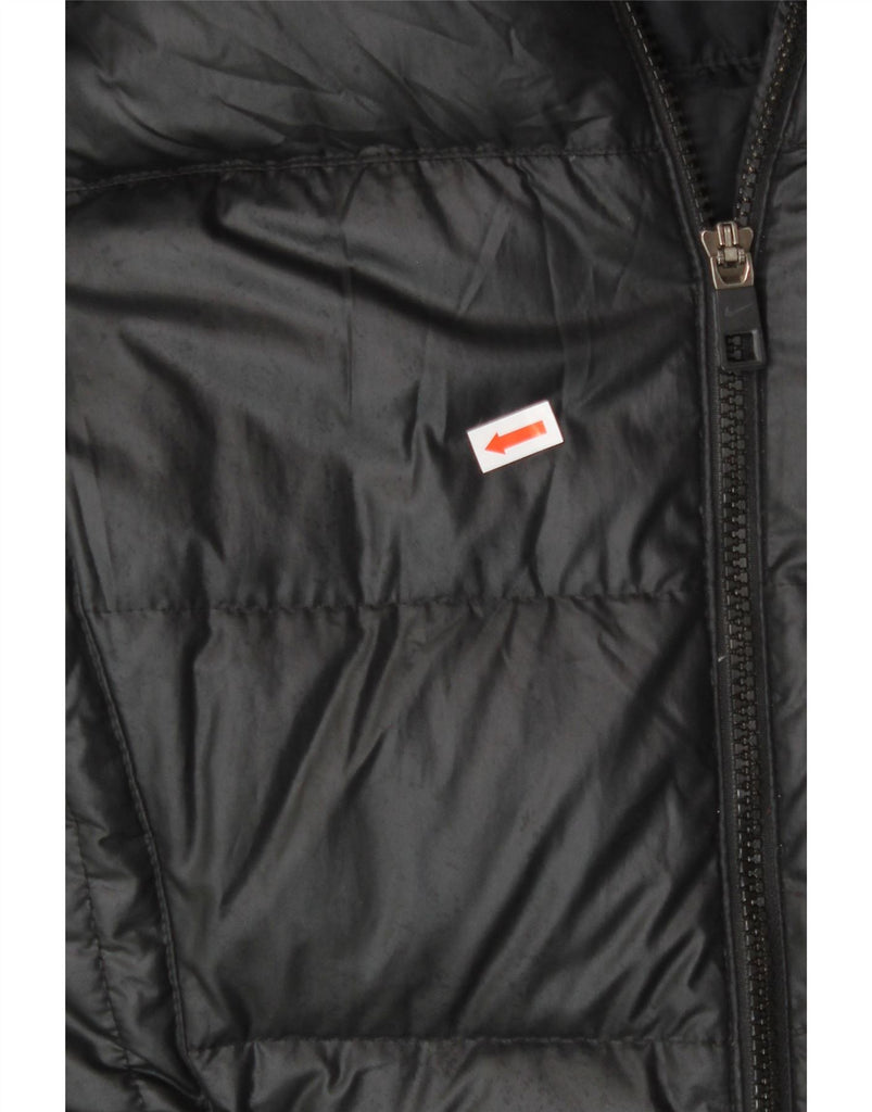 NIKE Womens Hooded Padded Coat UK 6 XS Black Polyester Vintage Nike and Second-Hand Nike from Messina Hembry 