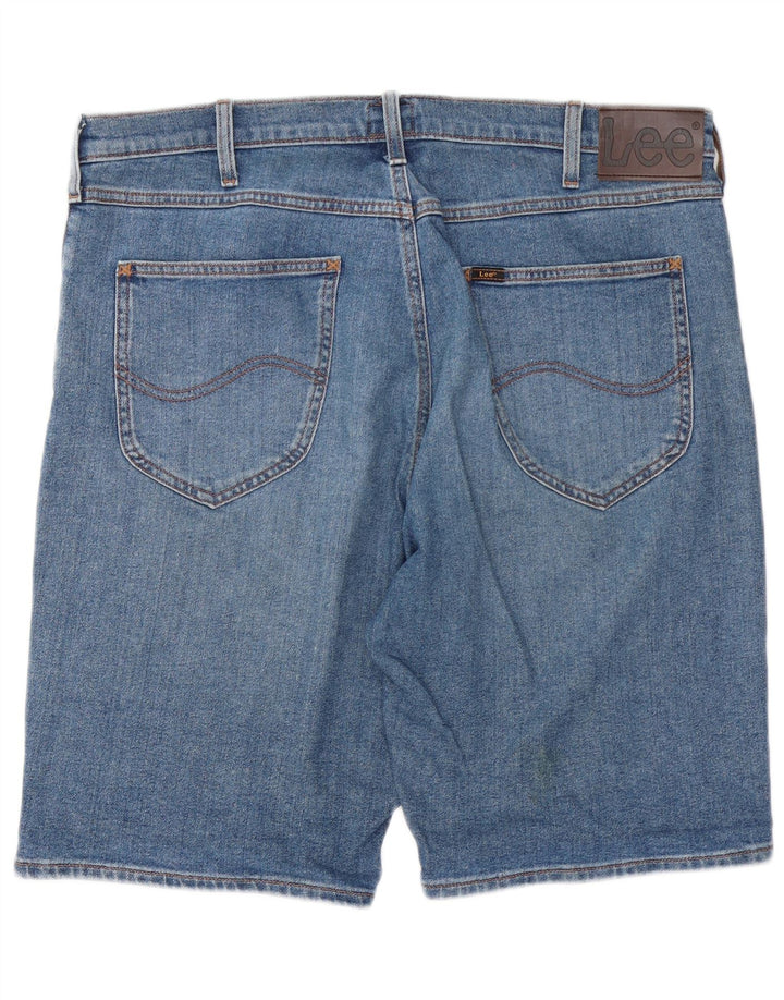 Lee Mens 5 Pocket Short Denim Shorts W36 Large Blue Cotton