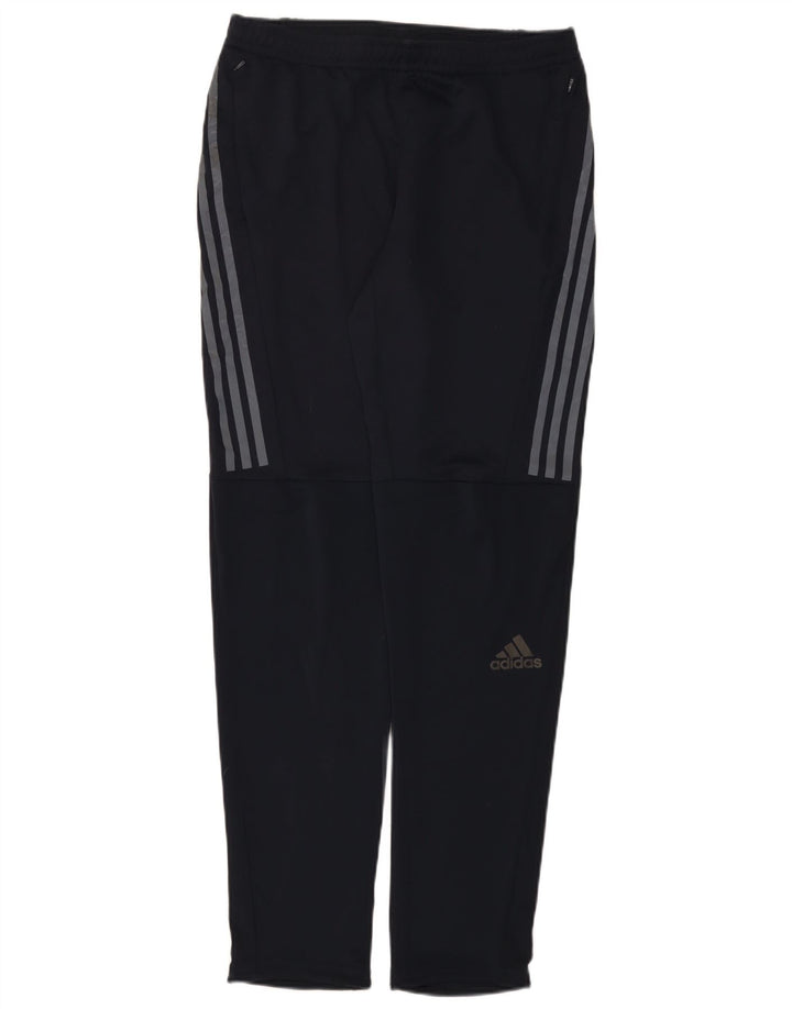 Adidas Mens Running Tracksuit Trousers Medium Navy Blue Polyester