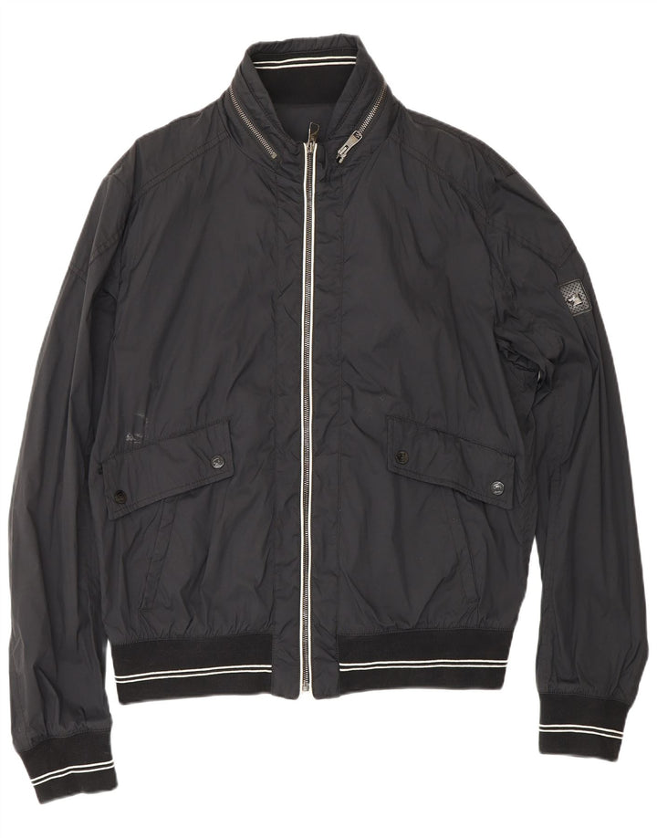MONTECORE Mens Bomber Jacket IT 54 2XL Black Polyamide