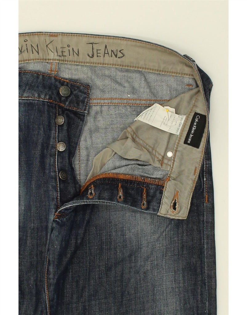 CALVIN KLEIN Mens Straight Jeans W32 L32  Navy Blue Cotton Vintage Calvin Klein and Second-Hand Calvin Klein from Messina Hembry 