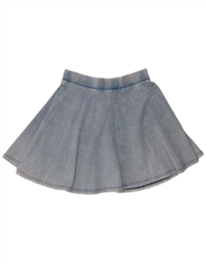 Topshop Womens Denim Skirt UK 12 Medium W28  Blue Cotton