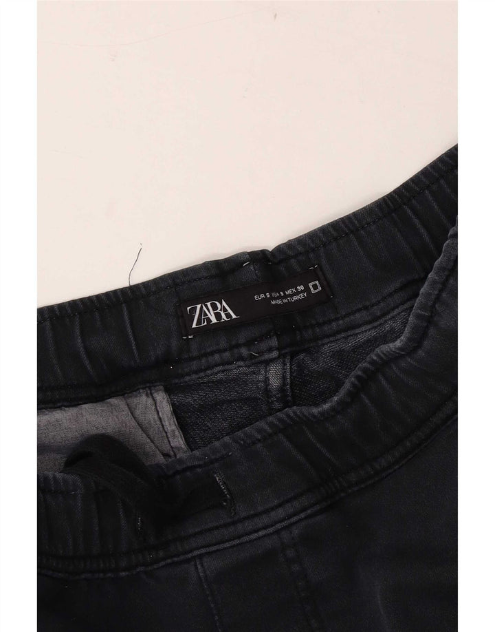 Zara Mens Joggers Cargo Trousers Small W30 L28 Navy Blue