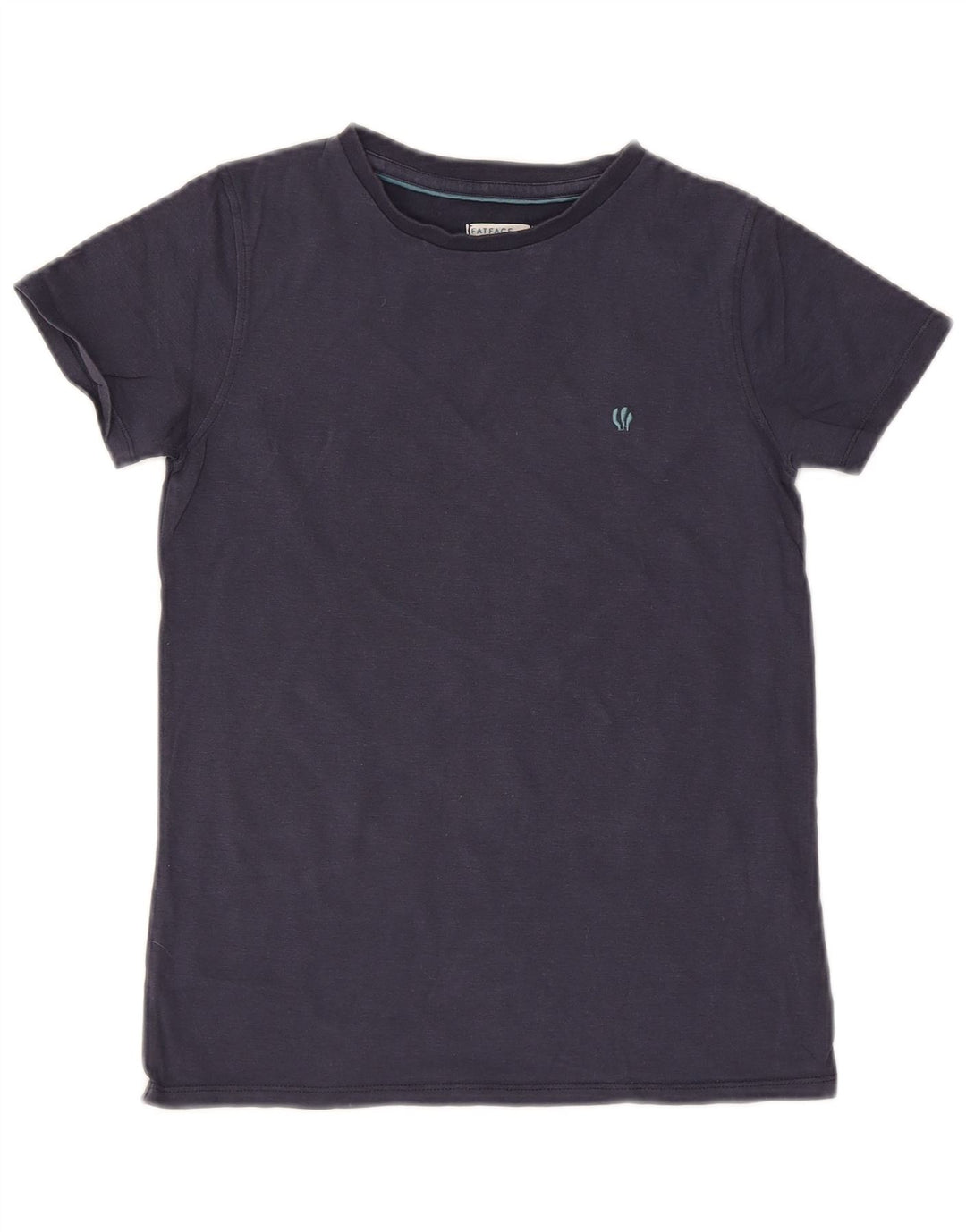 FAT FACE Boys T-Shirt Top 11-12 Years Navy Blue Cotton