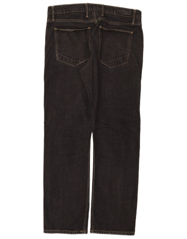 Marks & Spencer Mens Autograph Slim Jeans W34 L31 Black Cotton