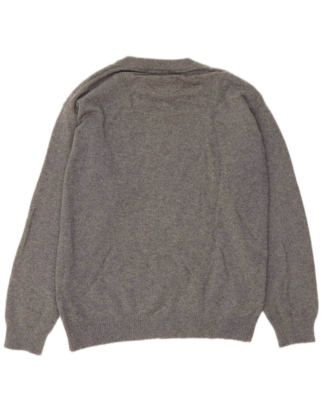 Marlboro Classics Mens Crew Neck Jumper Sweater Large Grey Wool