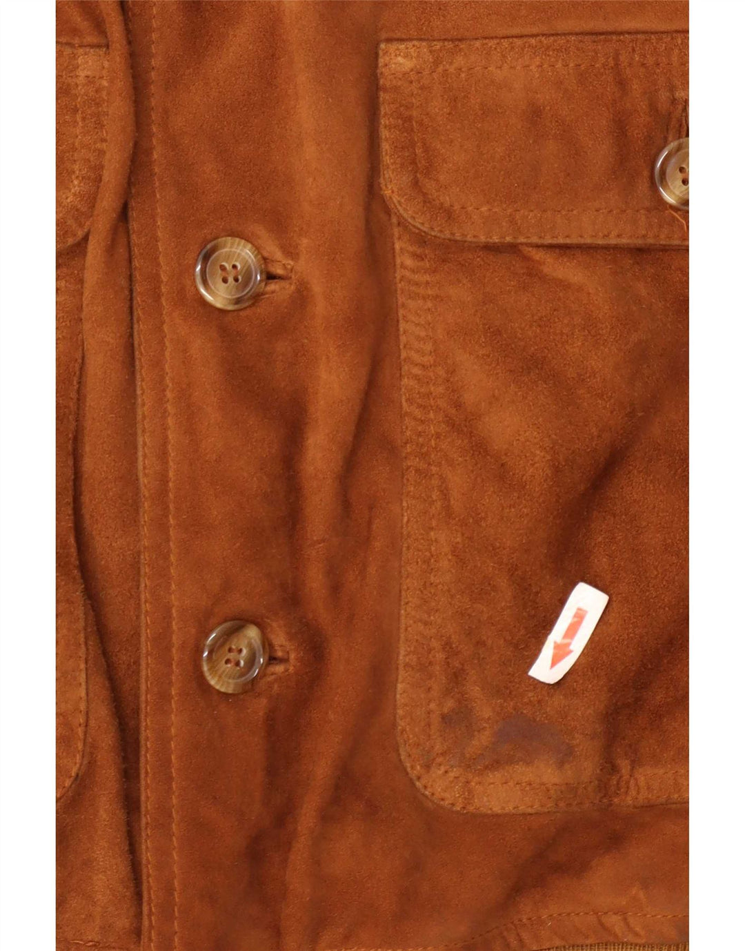 Vintage Mens Suede Bomber Jacket IT 48 Medium Beige
