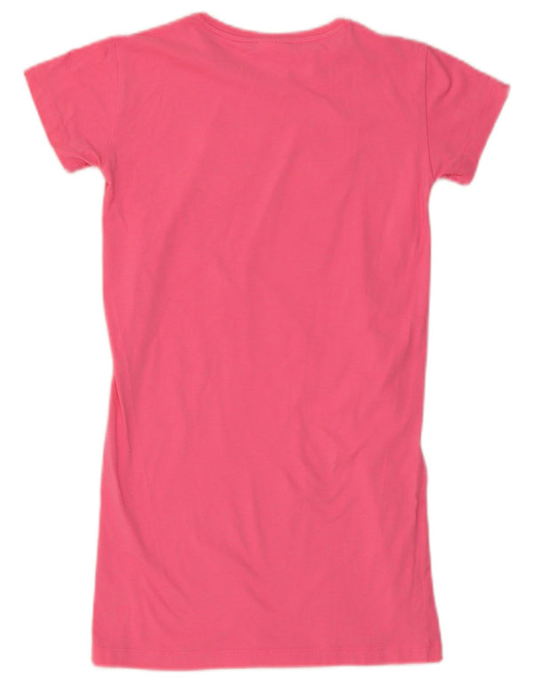Champion Girls Graphic T-Shirt Dress 9-10 Years Medium Pink