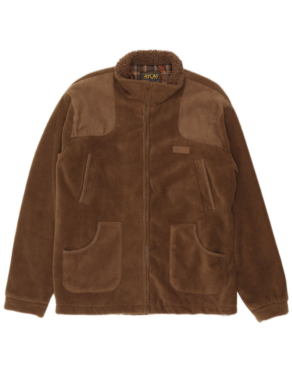 Atlas For Men Mens Fleece Jacket XL Khaki Polyester