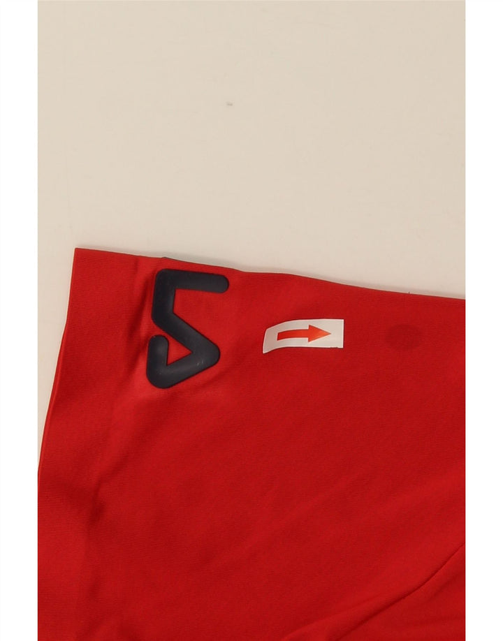 Fila Mens Polo Shirt Small Red Polyester