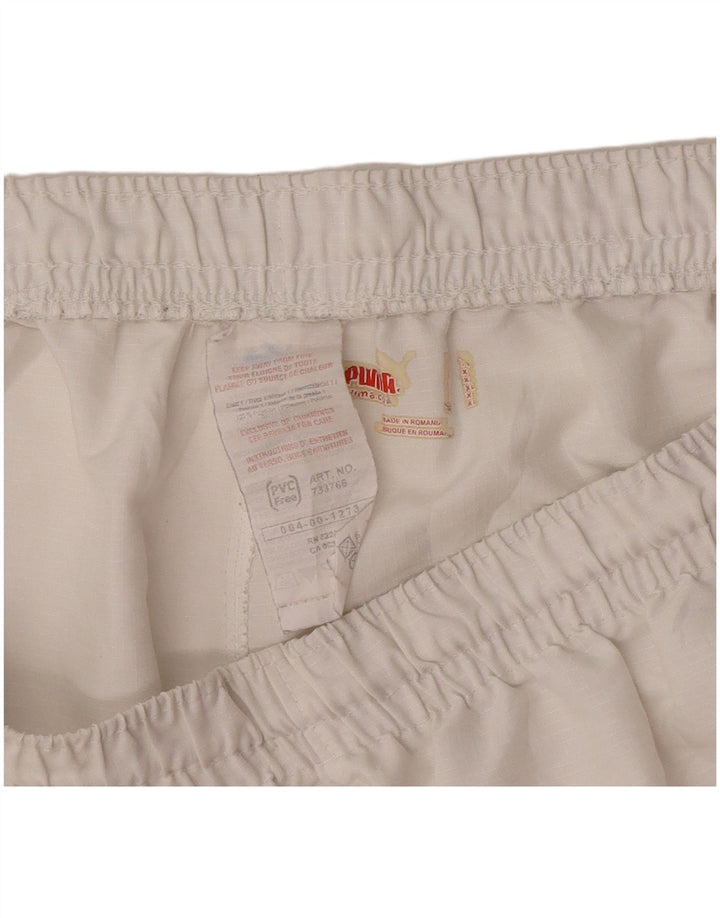 Puma Mens Graphic Sport Shorts XL  White Colourblock Polyester