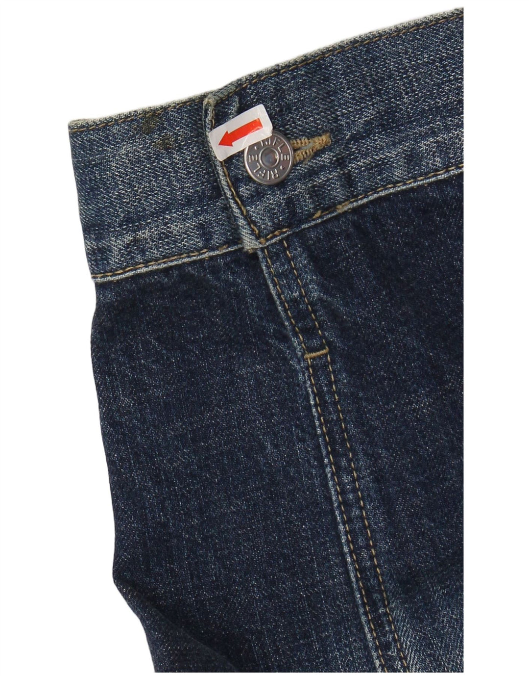 RIFLE Womens Denim Jacket UK 16 Large Blue Cotton