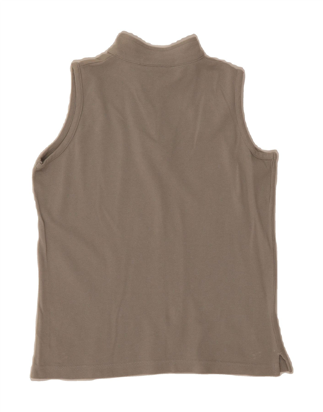 CHAMPION Womens Zip Neck Vest Top UK 12 Medium Grey Cotton Vintage Champion and Second-Hand Champion from Messina Hembry 