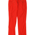 Jeckerson Mens Straight Jeans W33 L30 Red Cotton