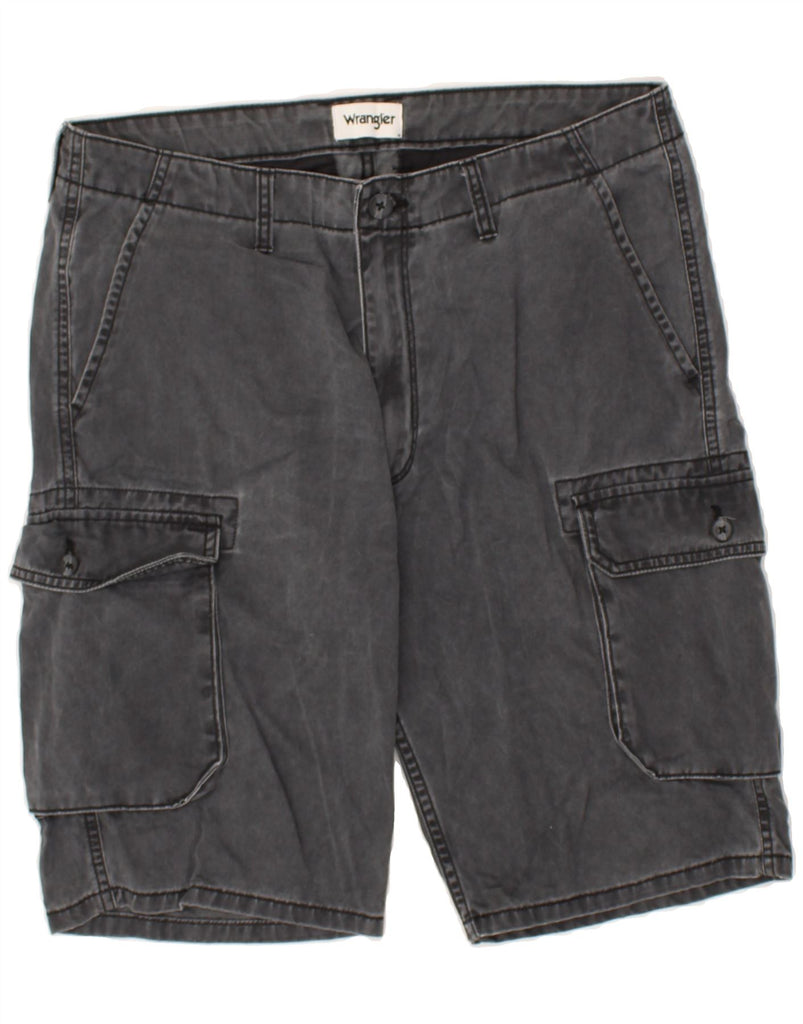 WRANGLER Mens Cargo Shorts W34 Large  Grey Cotton | Vintage Wrangler | Thrift | Second-Hand Wrangler | Used Clothing | Messina Hembry 