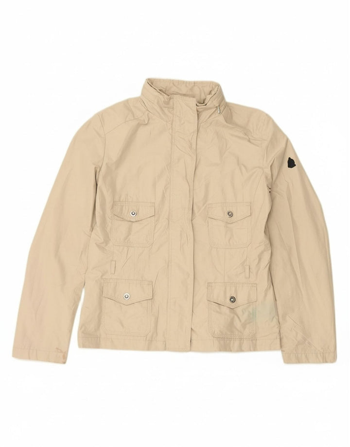 MARINA YACHTING Womens Utility Jacket IT 44 Medium Beige Polyester