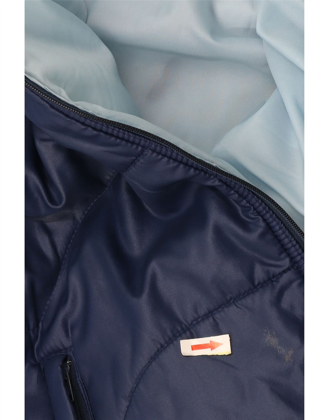 Vintage Mens Padded Jacket IT 54 2XL Navy Blue Polyamide