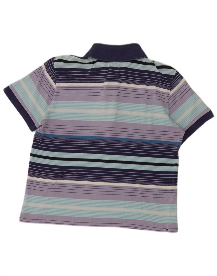 Lacoste Mens Polo Shirt Size 5 Large Multicoloured Striped Cotton