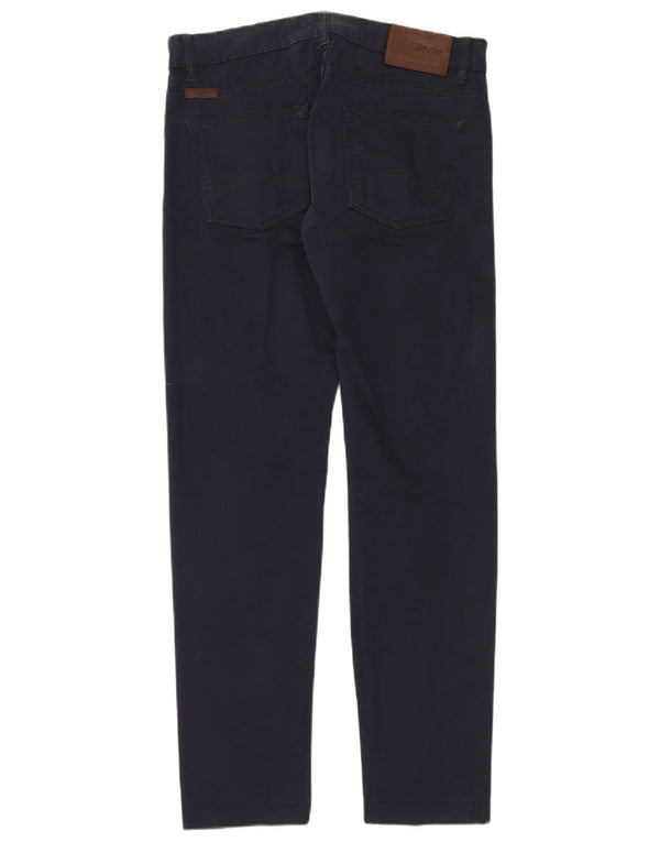 Marlboro Classics Mens Slim Casual Trousers W32 L31 Navy Blue