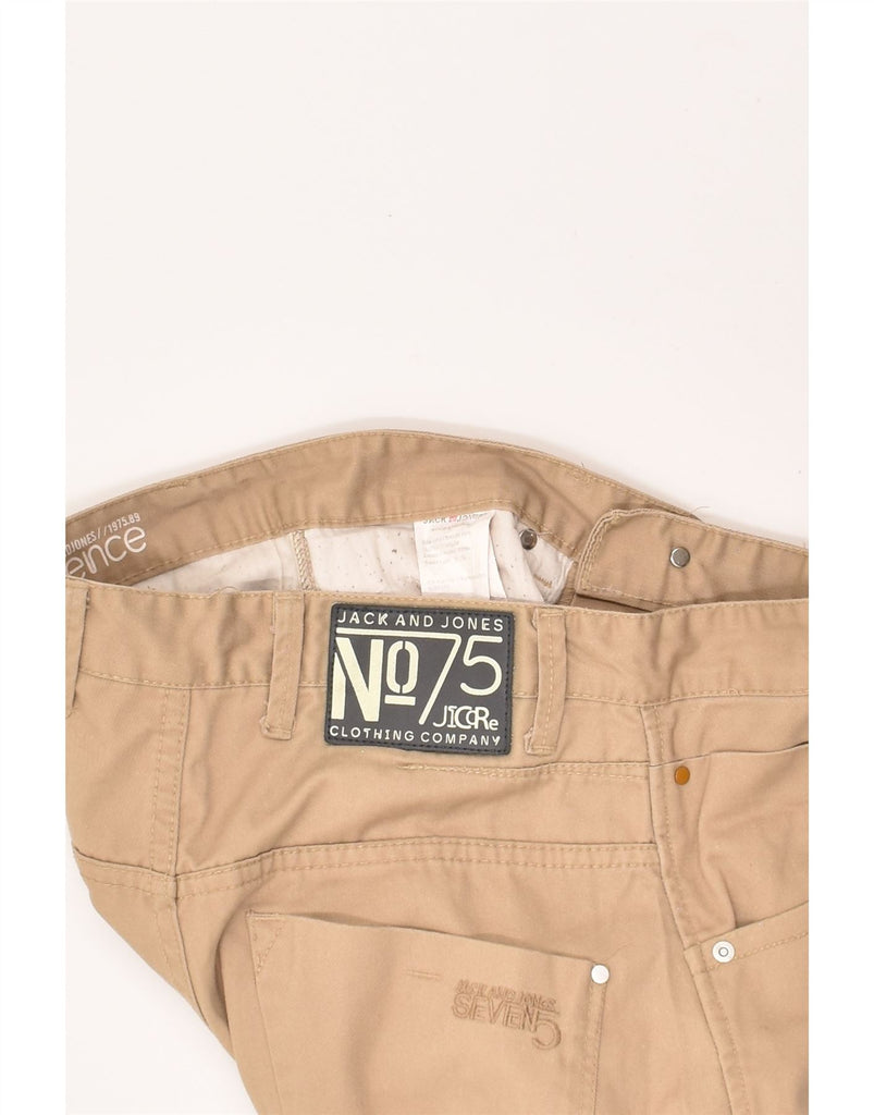 JACK & JONES Mens Banana Casual Trousers W31 L30 Beige Cotton | Vintage Jack & Jones | Thrift | Second-Hand Jack & Jones | Used Clothing | Messina Hembry 