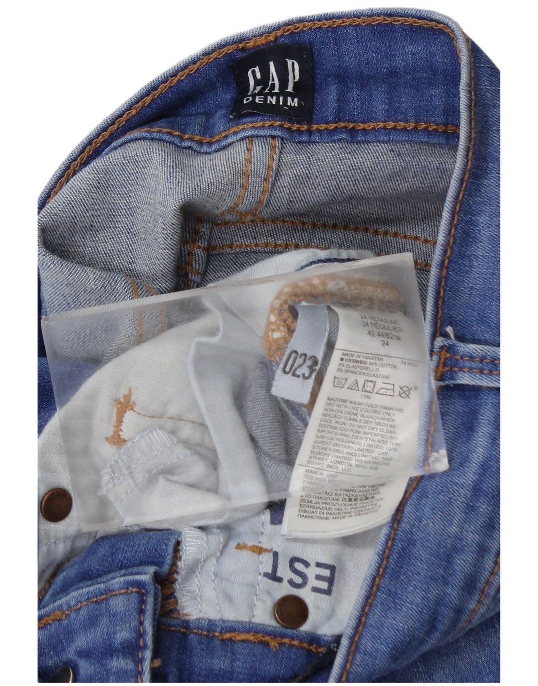 Gap Womens Skinny Jeans W24 L28 Blue Cotton