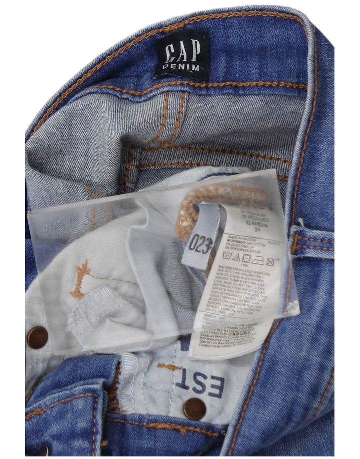 Gap Womens Skinny Jeans W24 L28 Blue Cotton