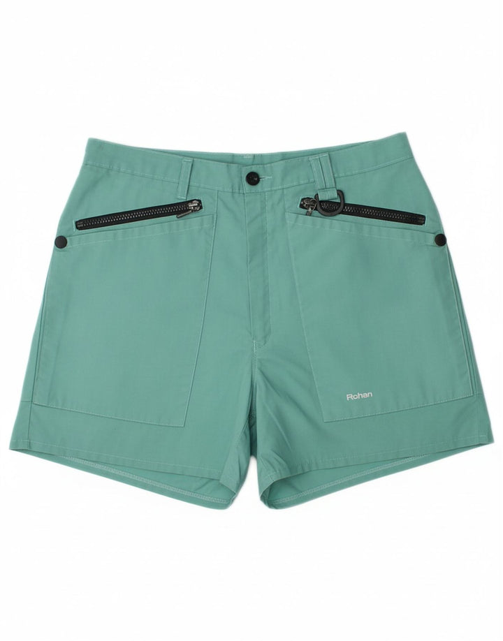 ROHAN Womens Cargo Shorts W32 Large Turquoise Polyester