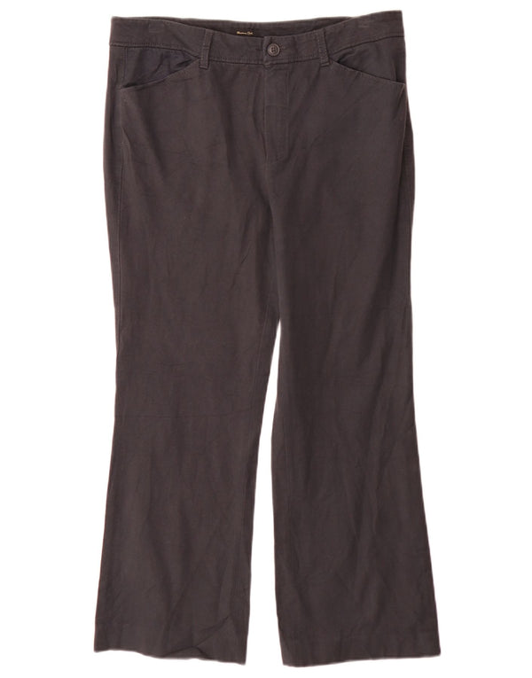 Massimo Dutti Womens Bootcut Casual Trousers EU 42 Large W32 L27 Grey