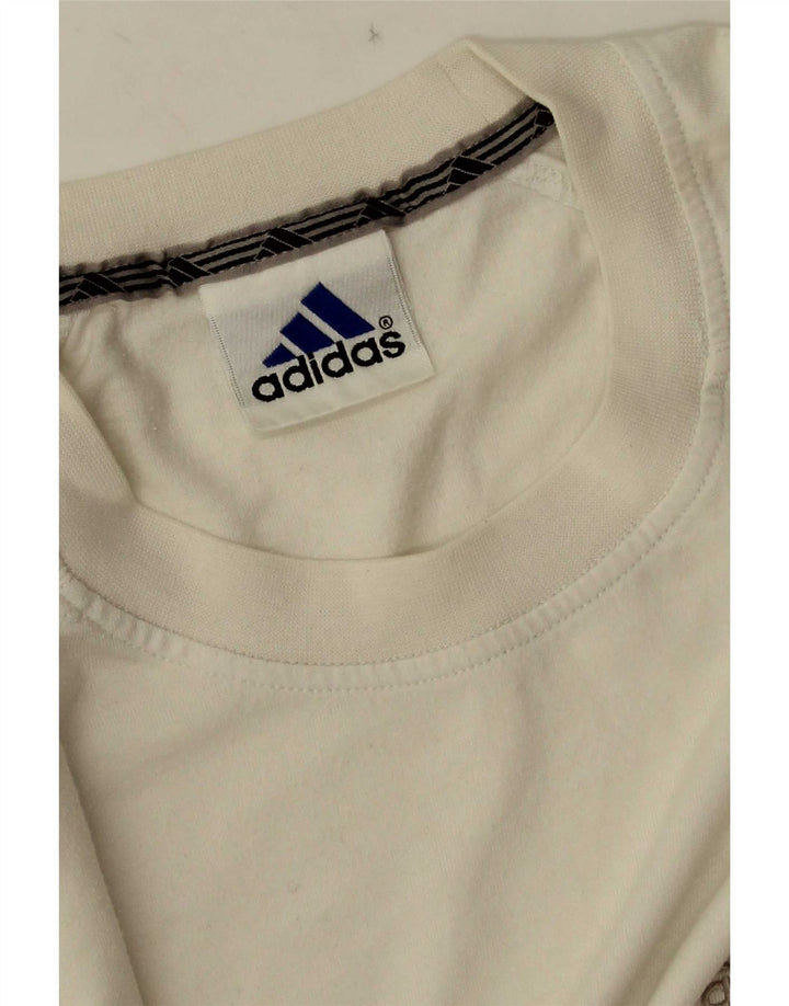 Adidas Mens T-Shirt Top Large White