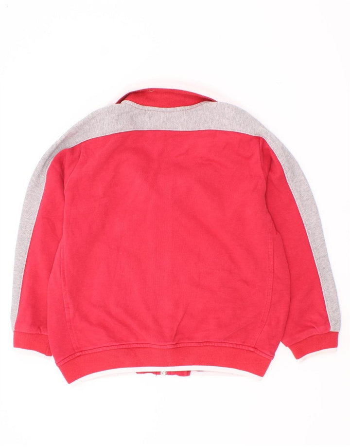 Champion Boys Tracksuit Top Jacket 5-6 Years XS Red Colourblock
