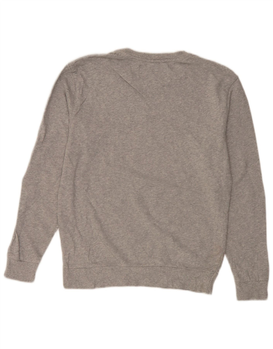 Zara Womens Graphic Sweatshirt Jumper UK 14 Medium Grey Cotton