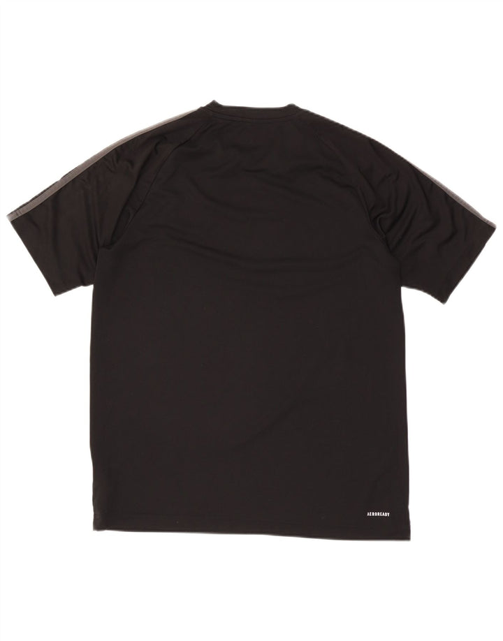 Adidas Mens Aeroready T-Shirt Top Medium Black Polyester