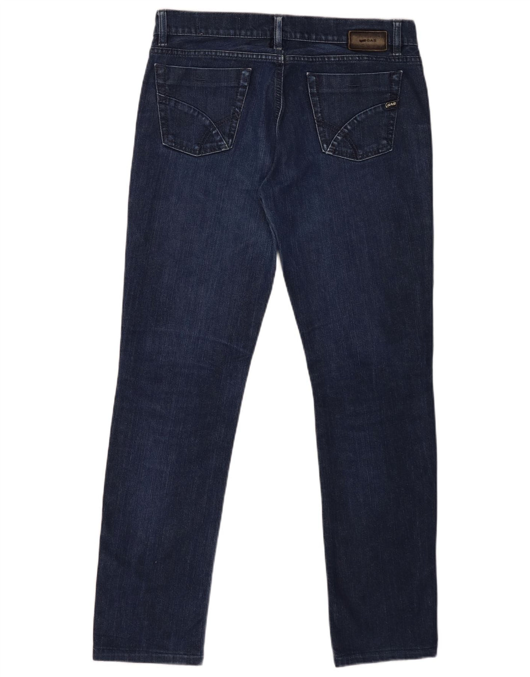 Gas Mens Straight Jeans W31 L30 Navy Blue Cotton