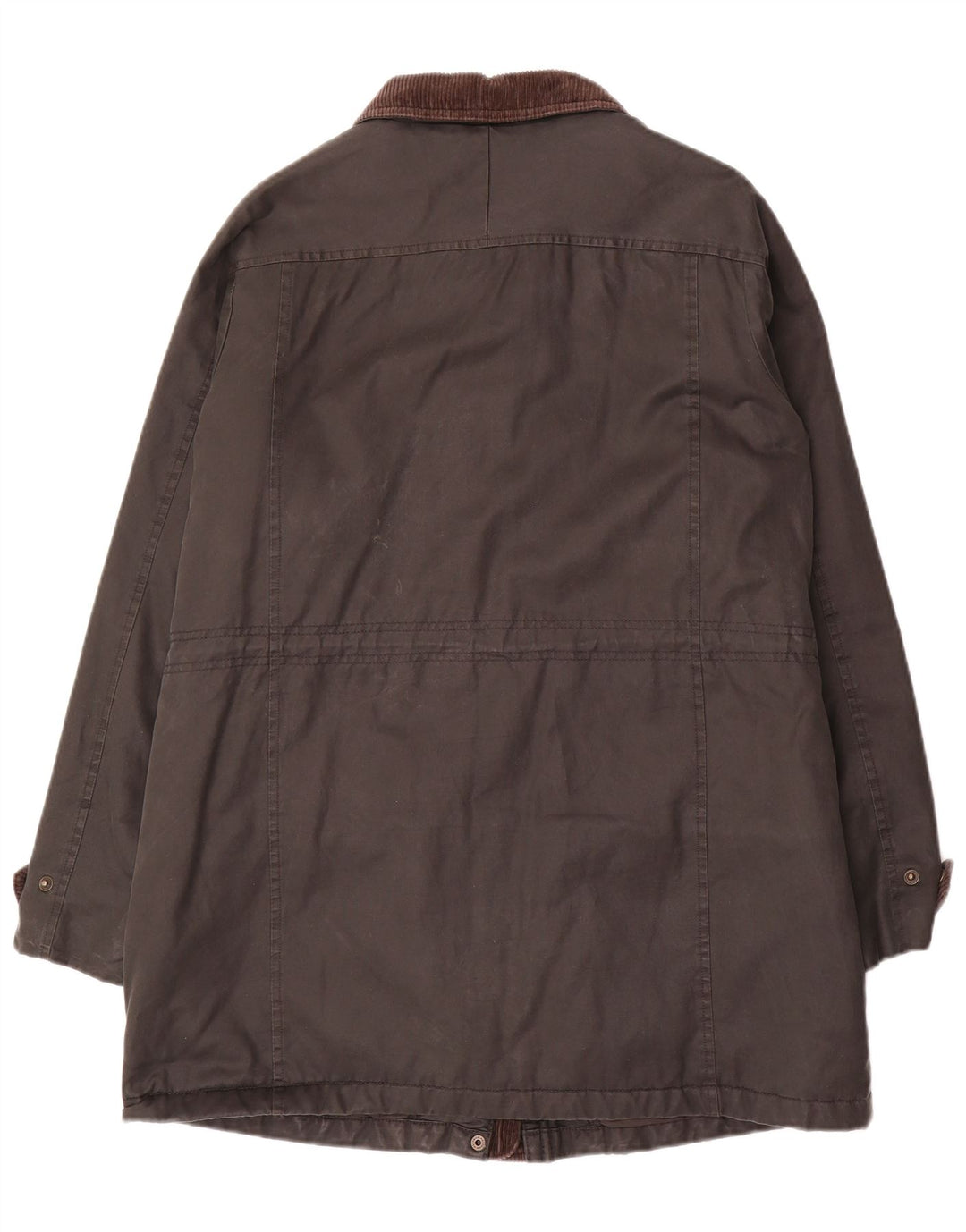 Fat Face Womens Waxed Cotton Overcoat UK 12 Medium Black