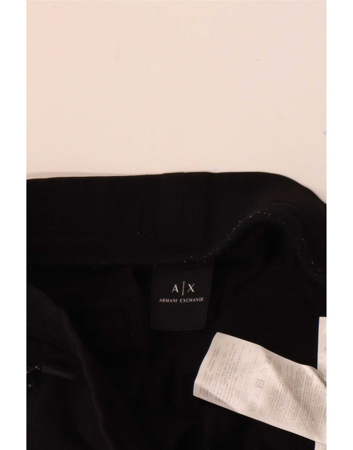 Armani Exchange Mens Tracksuit Trousers Joggers Small Black Cotton