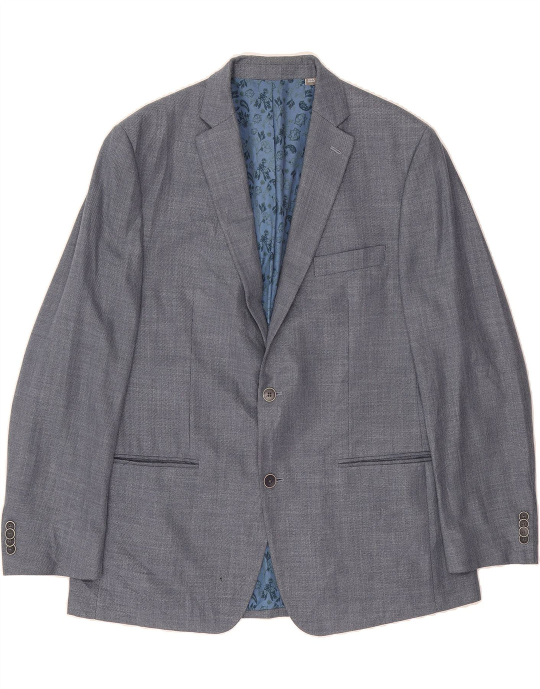 MICHAEL KORS Mens 2 Button Blazer Jacket IT 42 XL Blue Polyester Vintage Michael Kors and Second-Hand Michael Kors from Messina Hembry 