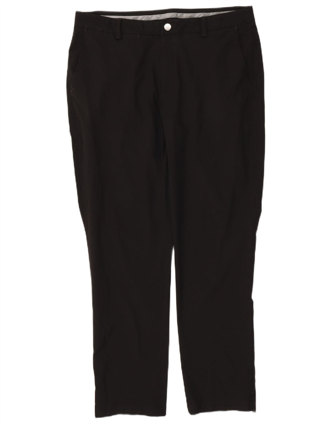 PUMA Mens Slim Chino Trousers W36 L32 Black Polyester
