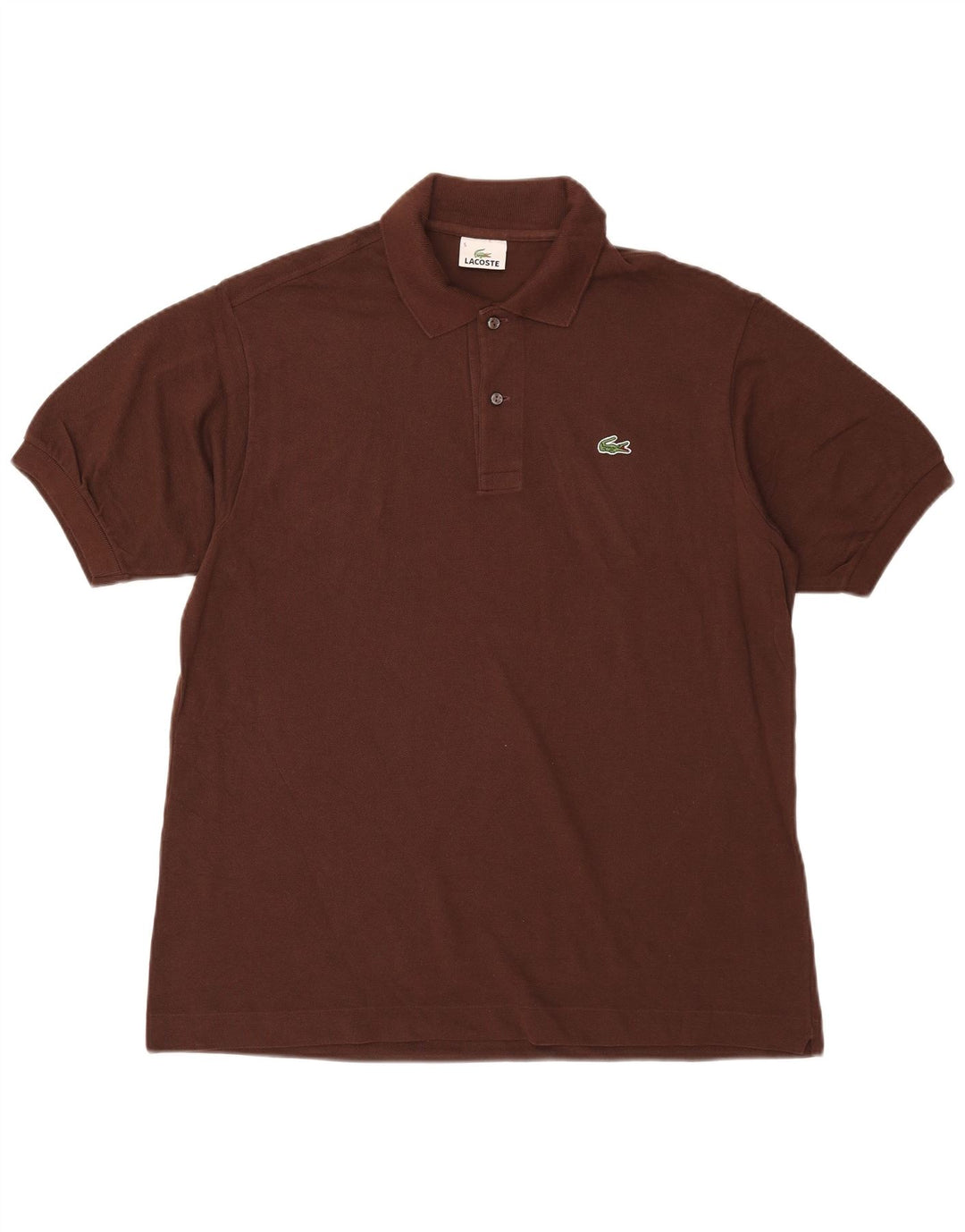 Lacoste Mens Polo Shirt Size 5 Large Brown Cotton