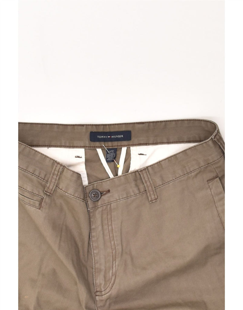 TOMMY HILFIGER Mens Slim Chino Trousers W32 L32 Brown Cotton | Vintage Tommy Hilfiger | Thrift | Second-Hand Tommy Hilfiger | Used Clothing | Messina Hembry 