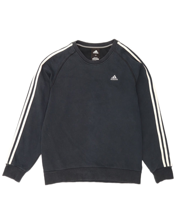 Adidas Mens Clima 365 Sweatshirt Jumper Small Navy Blue Cotton