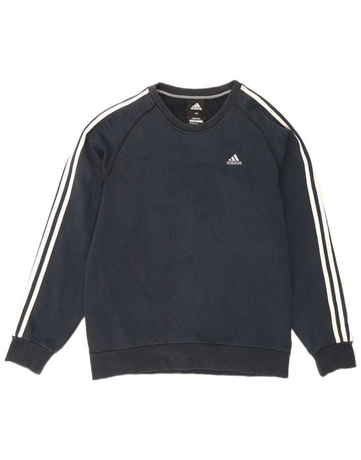 Adidas Mens Clima 365 Sweatshirt Jumper Small Navy Blue Cotton