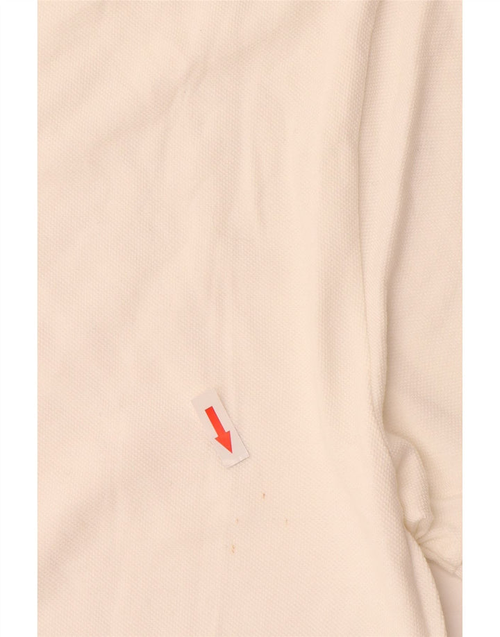 Tommy Hilfiger Mens Classic Fit Polo Shirt Small White Cotton