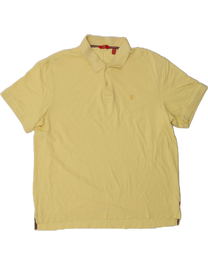 IZOD Mens Polo Shirt 2XL Yellow Cotton Vintage Izod and Second-Hand Izod from Messina Hembry 