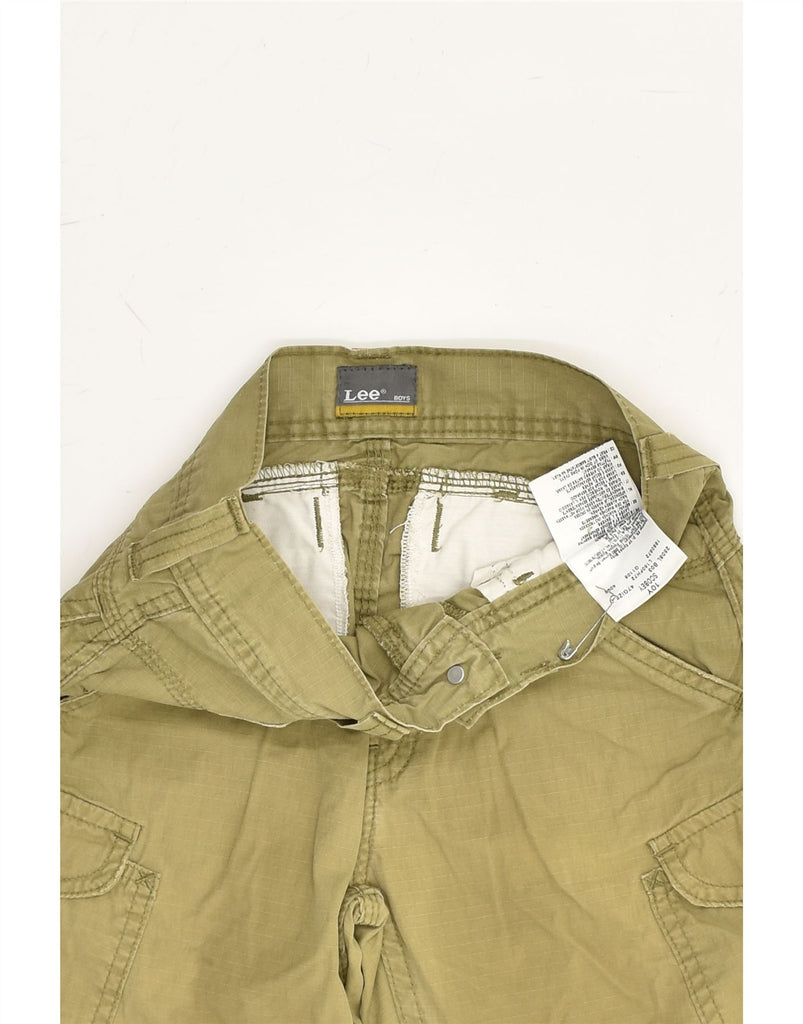 LEE Boys Cargo Shorts 9-10 Years W24  Khaki Cotton | Vintage Lee | Thrift | Second-Hand Lee | Used Clothing | Messina Hembry 